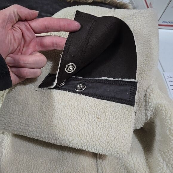 Faux Fur Fleece Sherpa Jacket 1X Ideology Pennylane Coat Cozy Glam Boho Chic NWT - Picture 6 of 16